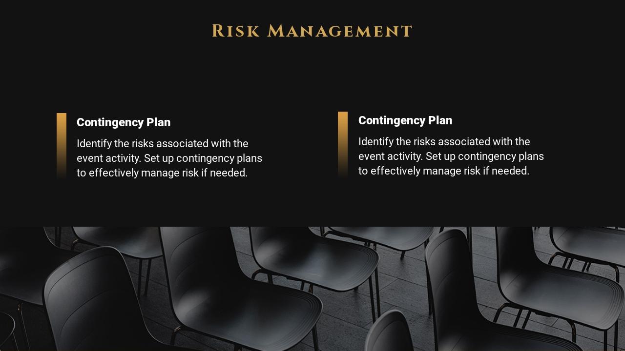 黑金大气金融行业活动策划方案英文PPT模板-Risk Management