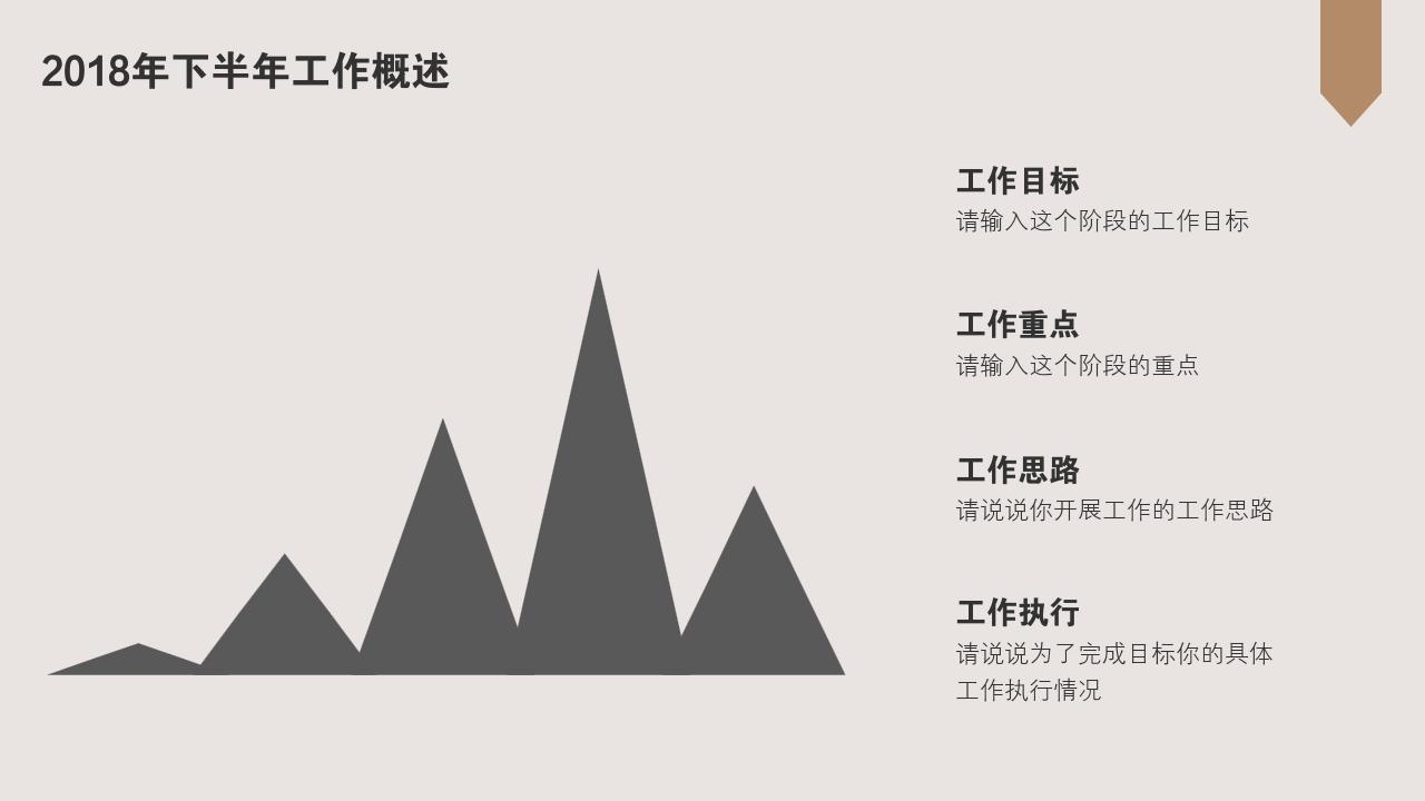 剪纸中国风个人工作总结ppt模板-2018年下半年工作概述