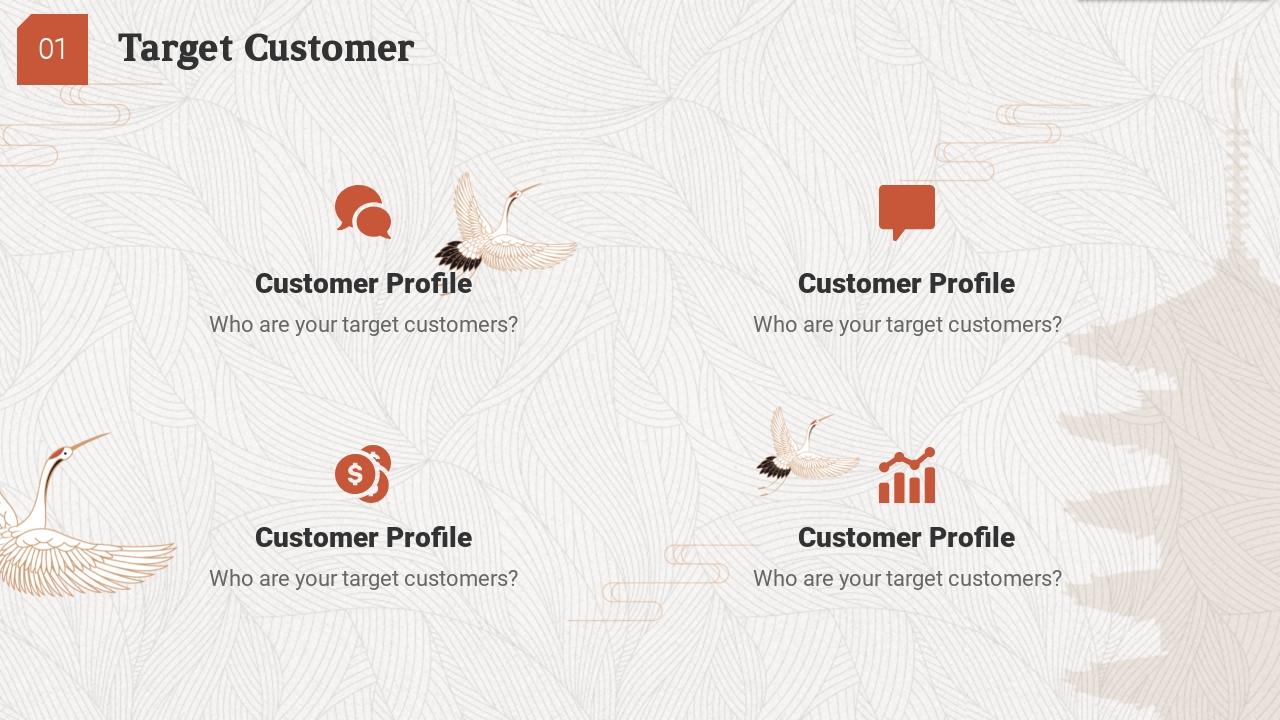 传统手工艺文化创业融资商业计划书PPT模板-Target Customer