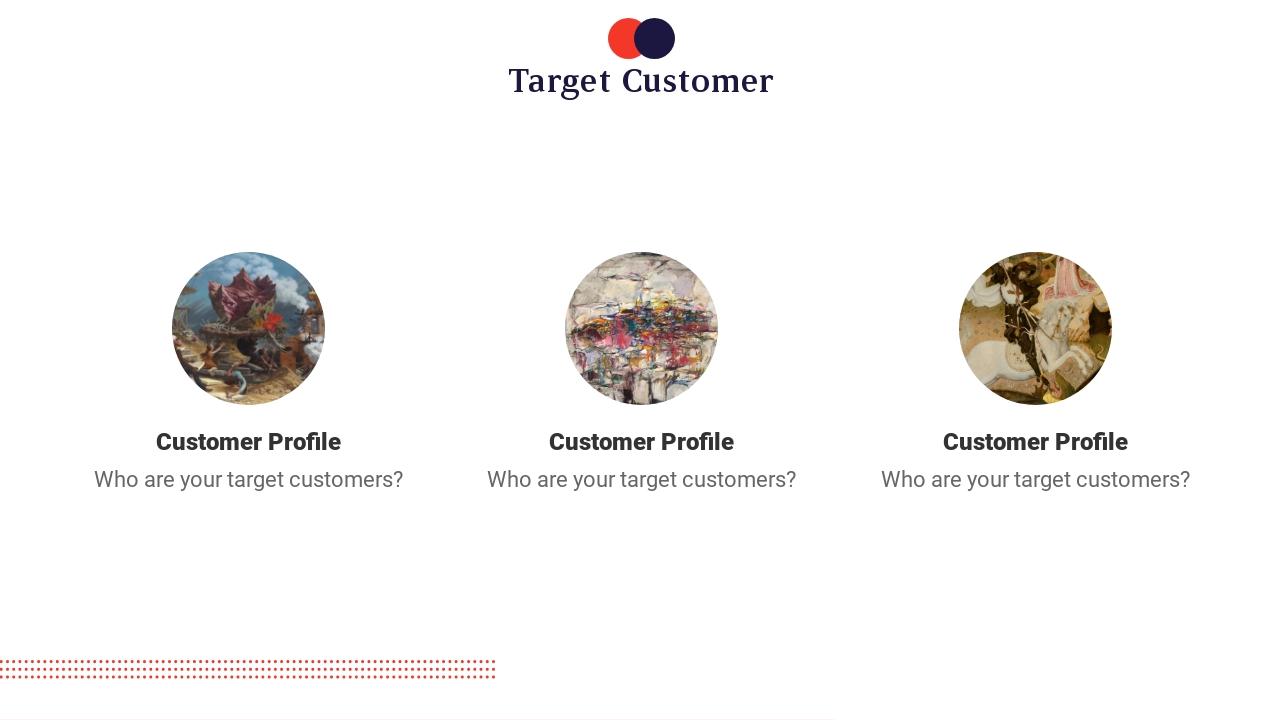 文化艺术创业项目天使轮商业计划书PPT-Target Customer