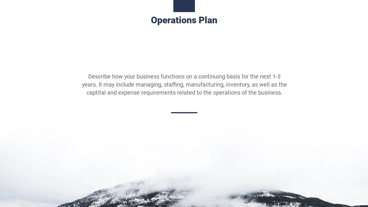 跨境电商出海项目结构完整商业计划书模板-Operations Plan