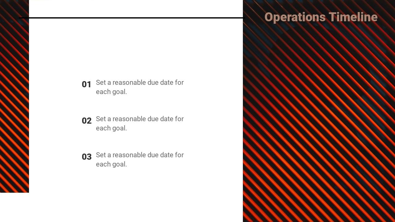 褐色风景社群运营方案英文ppt模板-Operations Timeline