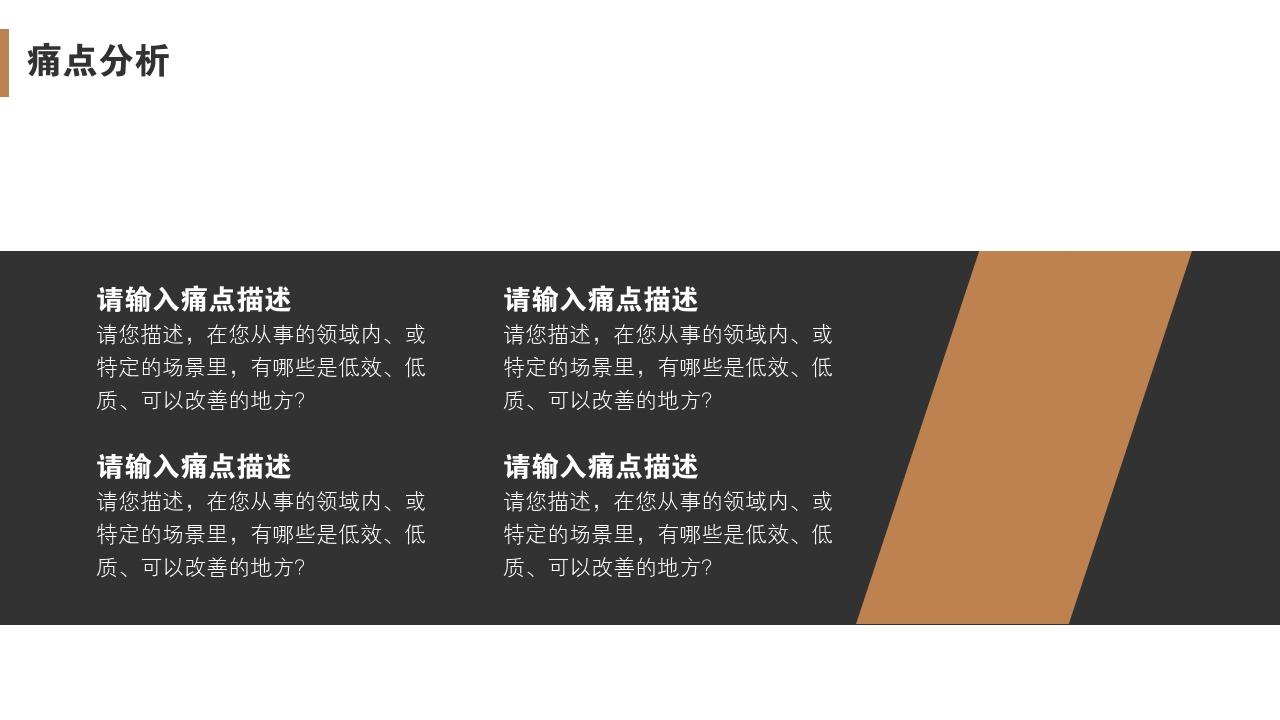 互联网股份制商业计划书模板-痛点分析