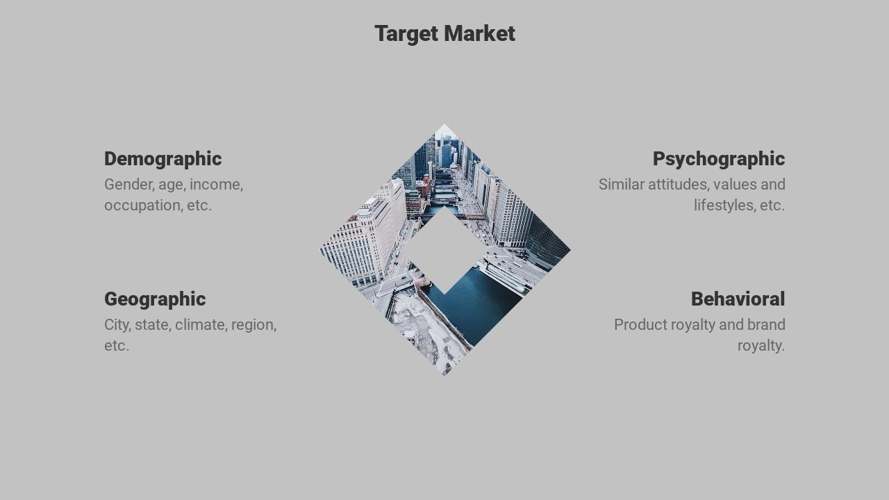 灰色商务家居市场营销方案-Target Market
