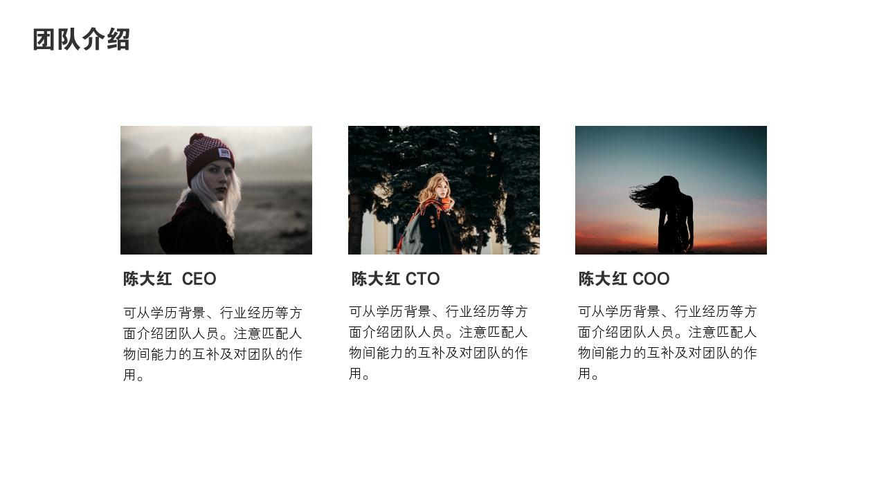 生活家居项目投资价值分析PPT模版-团队介绍